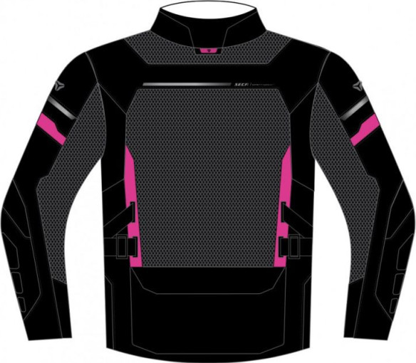 Geaca Textila Dama Orkan Black/Fuchsia