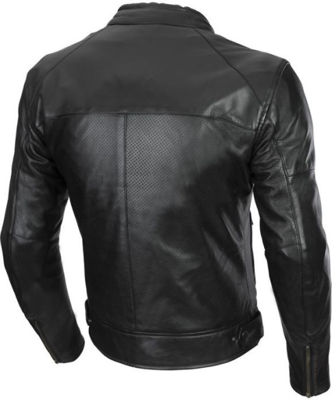 Geaca Moto Piele Bonneville Perforated Black