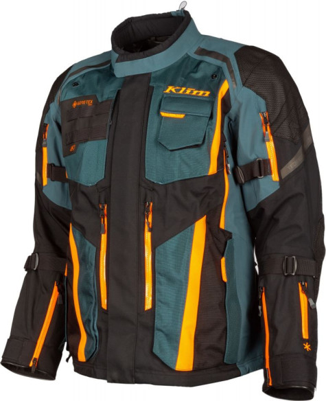 Geaca Moto Textila Badlands Pro Petrol/Strike Orange