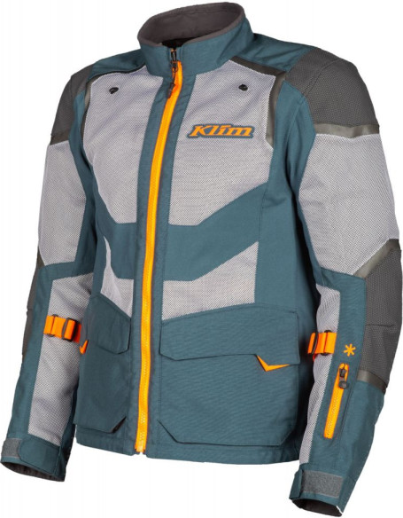 Geaca Moto Textila Baja S4 Petrol/Strike Orange