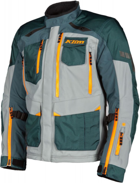 Geaca Moto Textila Carlsbad Petrol/Strike Orange