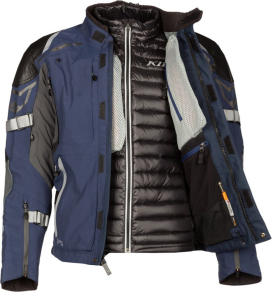 Geaca Moto Textila Kodiak Navy Blue/Monument Gray