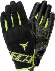 Manusi Moto Piele/Textile X-Stretch Black/Yellow Fluo
