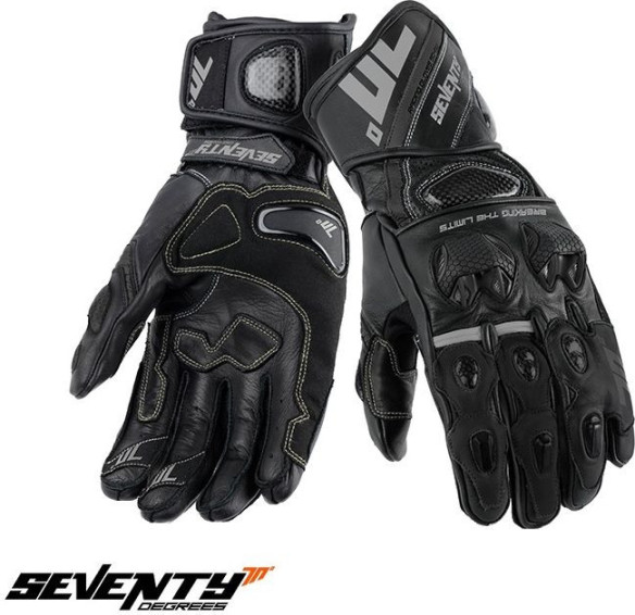 Manusi Moto Piele SD-R12 Black