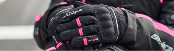 Manusi Moto Textile Dama SD-C45 Black/Pink