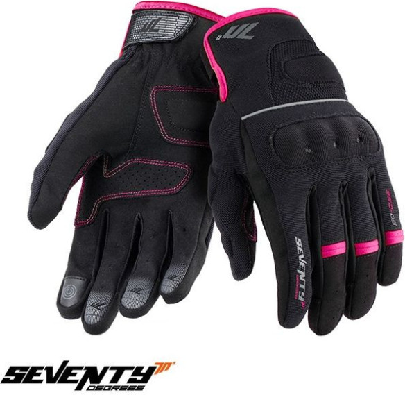 Manusi Moto Textile Dama SD-C56 Black/Pink