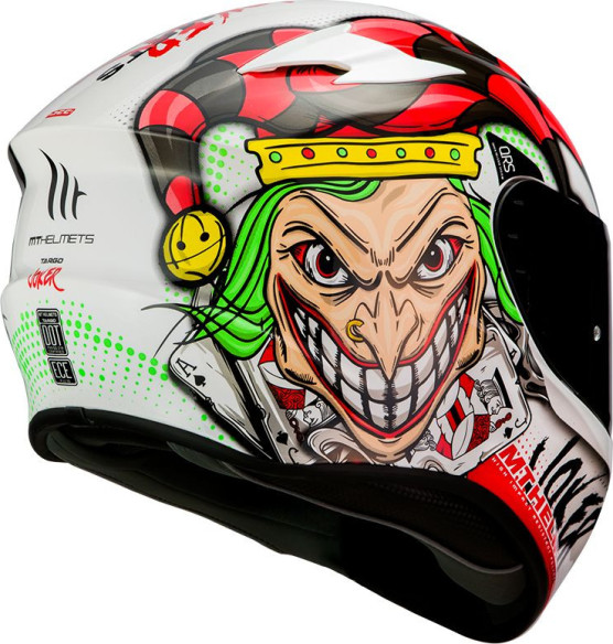 Casca Moto Full-Face Targo Joker A0 Gloss Pearl White 202