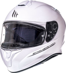 Casca Moto Full-Face Targo Solid A0 Gloss Pearl White