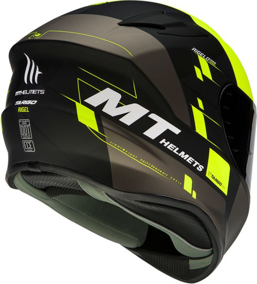 Casca Moto Full-Face Targo Rigel A3 Matt Fluor Yellow