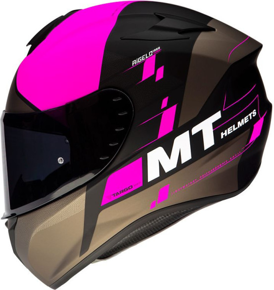 Casca Moto Full-Face Targo Rigel A8 Matt Fluor Pink