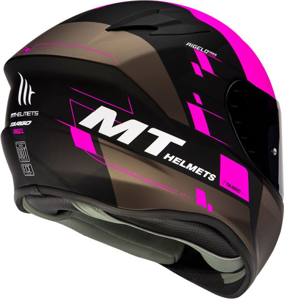 Casca Moto Full-Face Targo Rigel A8 Matt Fluor Pink