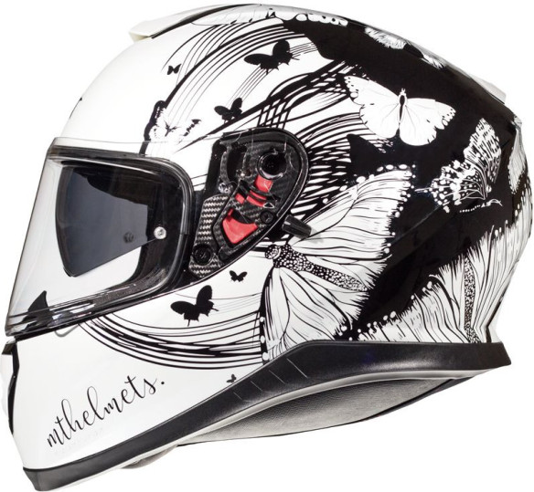 Casca Moto Full-Face Thunder 3 SV Vlinder A1 Gloss Pearl Black