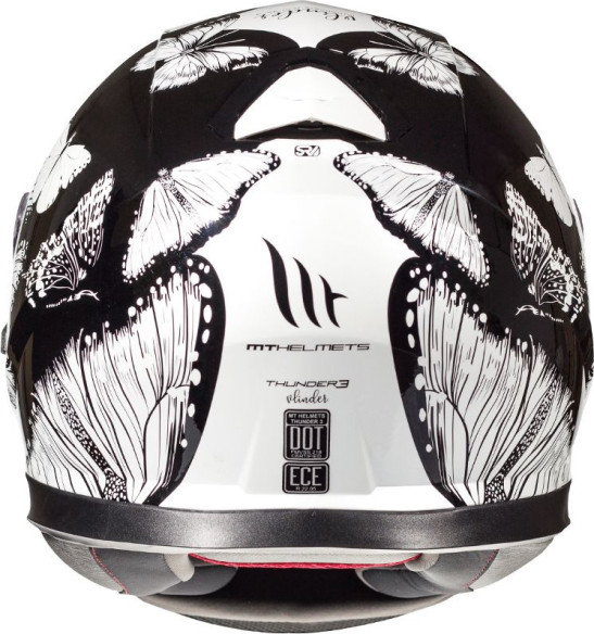 Casca Moto Full-Face Thunder 3 SV Vlinder A1 Gloss Pearl Black