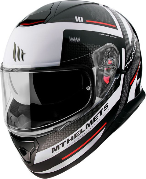 Casca Moto Full-Face Thunder 3 SV Carry E0 Gloss Pearl White