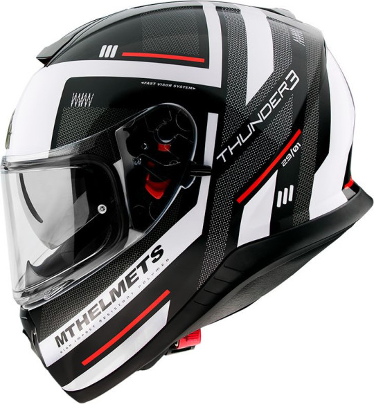 Casca Moto Full-Face Thunder 3 SV Carry E0 Gloss Pearl White