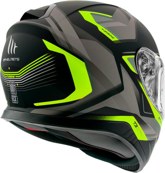 Casca Moto Full-Face Thunder 3 SV Turbine C3 Matt Fluor Yellow