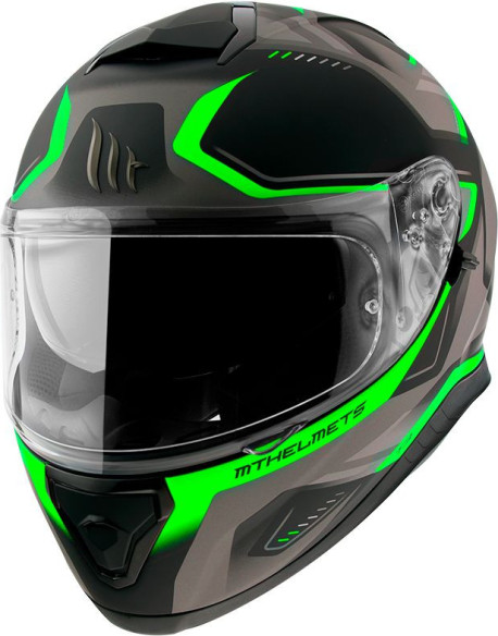 Casca Moto Full-Face Thunder 3 SV Turbine Turbine C6 Matt Fluor Green