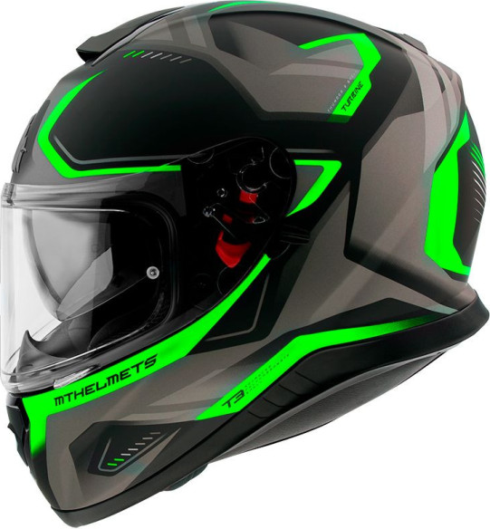 Casca Moto Full-Face Thunder 3 SV Turbine Turbine C6 Matt Fluor Green