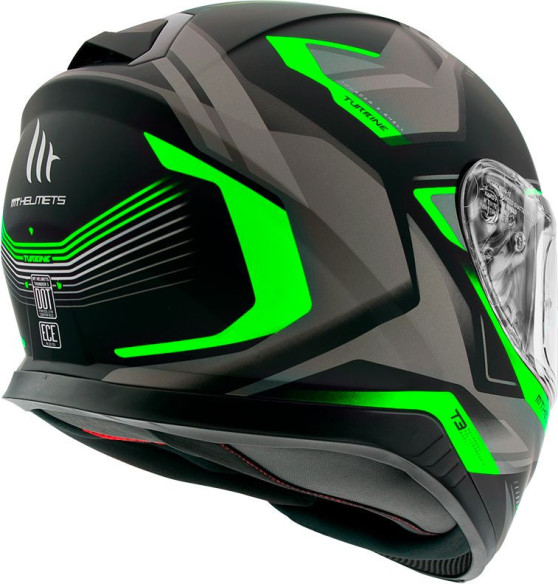 Casca Moto Full-Face Thunder 3 SV Turbine Turbine C6 Matt Fluor Green