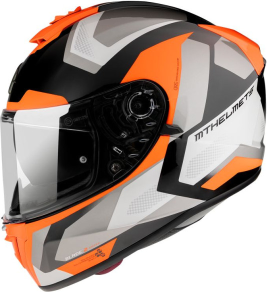 Casca Moto Full-Face Blade 2 SV Finishline D4 Gloss Pearl Fluor Orange