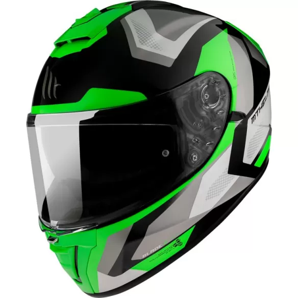 Casca Moto Full-Face Blade 2 SV Finishline D6 Gloss Pearl Fluo Green