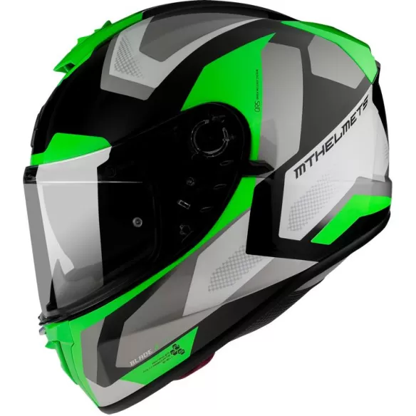 Casca Moto Full-Face Blade 2 SV Finishline D6 Gloss Pearl Fluo Green