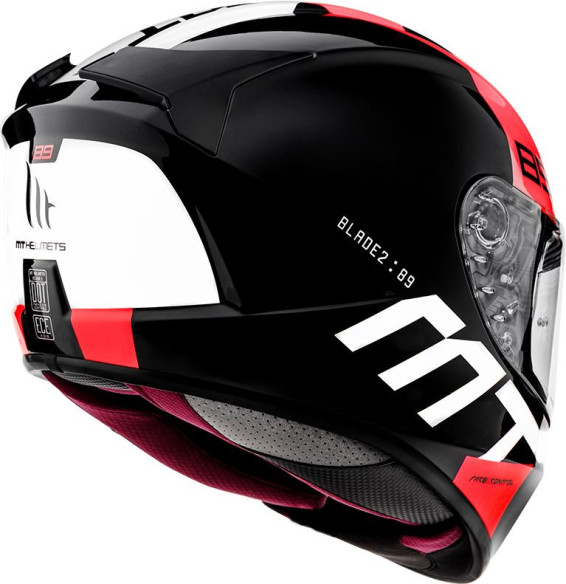 Casca Moto Full-Face Blade 2 SV 89 B5 Gloss Pearl Fluor Red