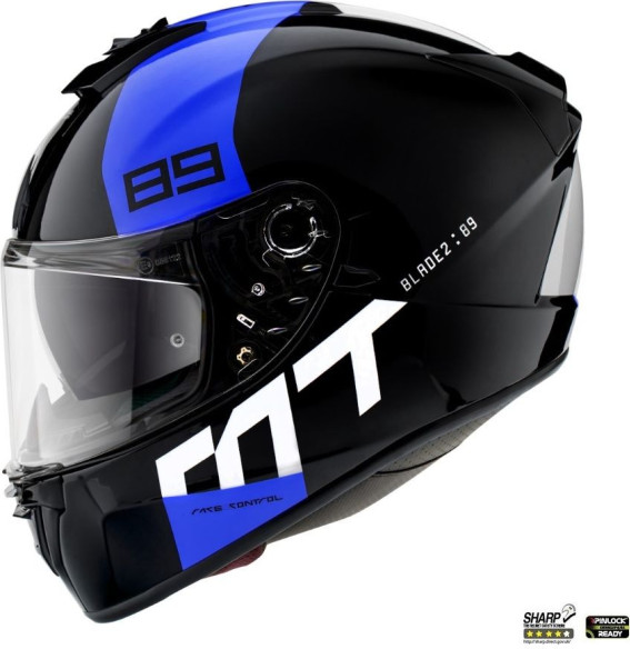Casca Moto Full-Face Blade 2 SV 89 B2 Gloss Pearl Fluo Blue