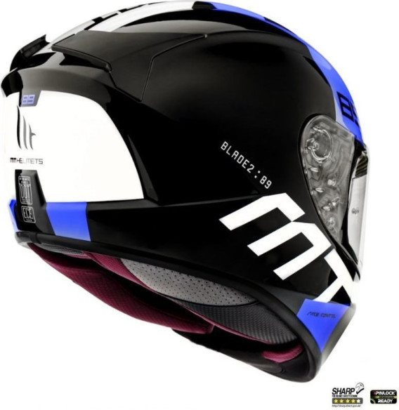 Casca Moto Full-Face Blade 2 SV 89 B2 Gloss Pearl Fluo Blue