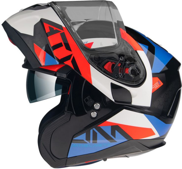 Casca Moto Flip-Up Atom SV W17 A7 Gloss Pearl Blue