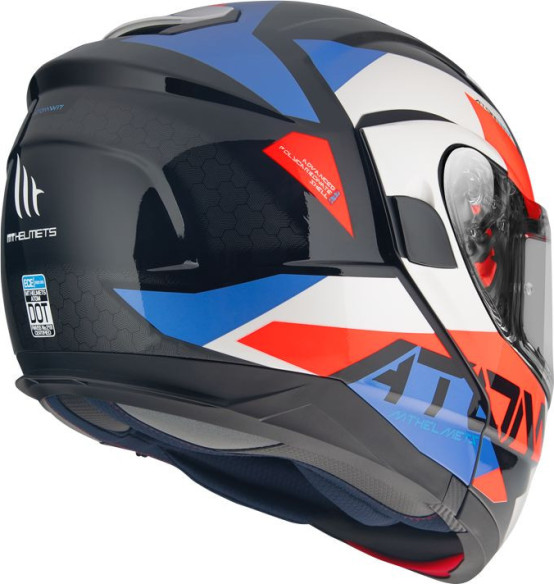 Casca Moto Flip-Up Atom SV W17 A7 Gloss Pearl Blue