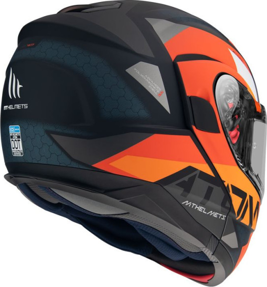 Casca Moto Flip-Up Atom SV W17 A4 Matt Orange