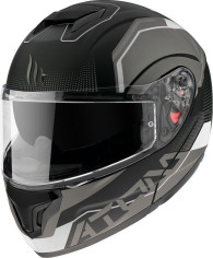 Casca Moto Flip-Up Atom SV Quark A0 Gloss Matt Pearl White