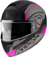 Casca Moto Flip-Up Atom SV Quark A8 Matt Pink