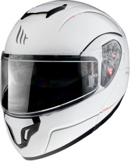 Casca Moto Flip-Up Atom SV Solid Gloss Pearl White