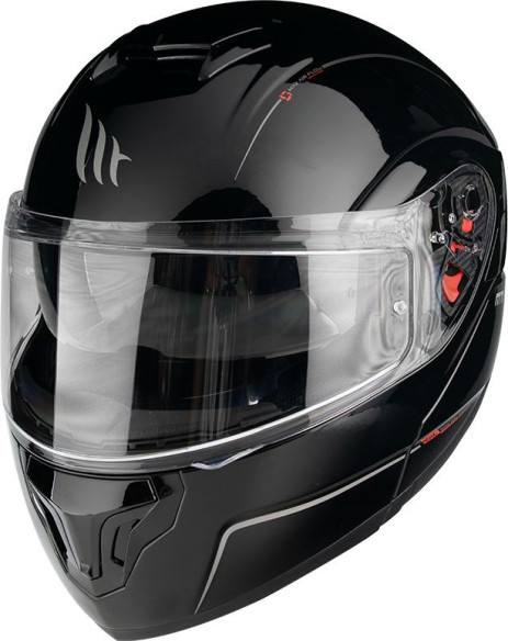 Casca Moto Flip-Up Atom SV Solid Gloss Black