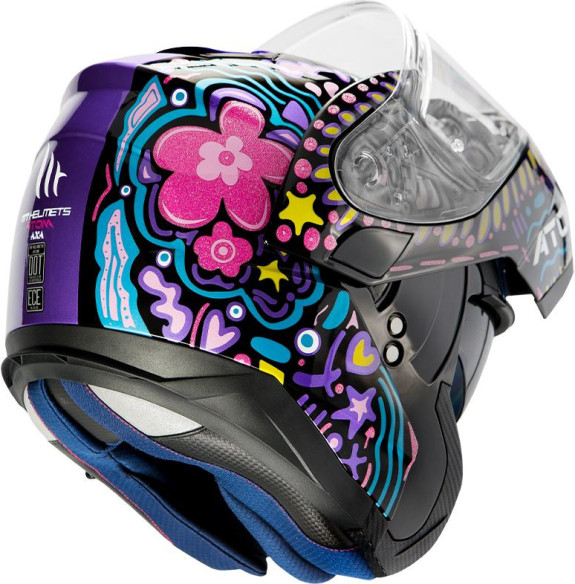 Casca Moto Flip-Up Atom SV Axa A1 Gloss Black