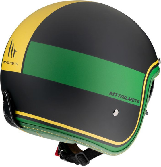 Casca Moto Jet Le Mans 2 SV Tant C5 Black/Green Matt
