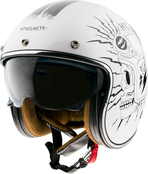 Casca Moto Jet Le Mans 2 Diler B0 Gloss Pearl White
