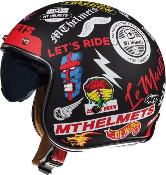 Casca Moto Jet Le Mans 2 Anarchy A1 Matt Black
