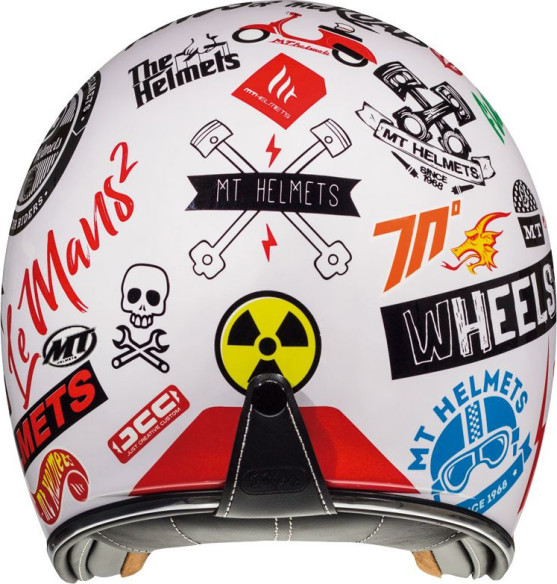 Casca Moto Jet Le Mans 2 Anarchy A0 Gloss Pearl White