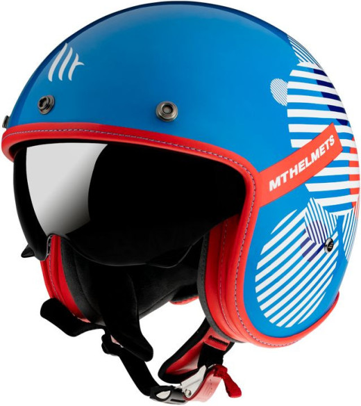 Casca Moto Jet Le Mans 2 Zero F7 Gloss Blue