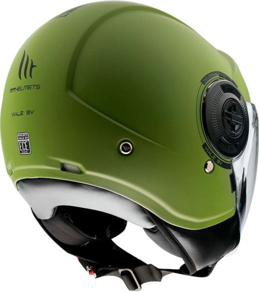 Casca Moto Jet Viale SV Solid A6 Matt Green
