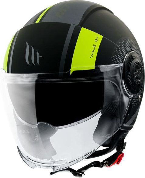Casca Moto Jet Viale SV Phantom C3 Matt Fluor Yellow