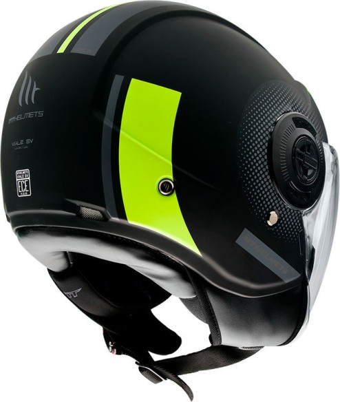 Casca Moto Jet Viale SV Phantom C3 Matt Fluor Yellow