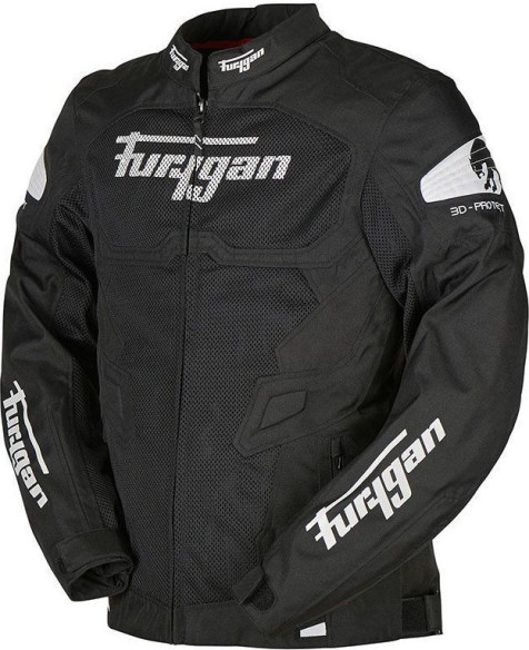 Geaca Moto Textila Atom Vented Black/White 2022