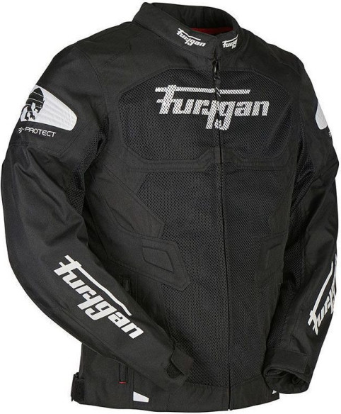 Geaca Moto Textila Atom Vented Black/White 2022