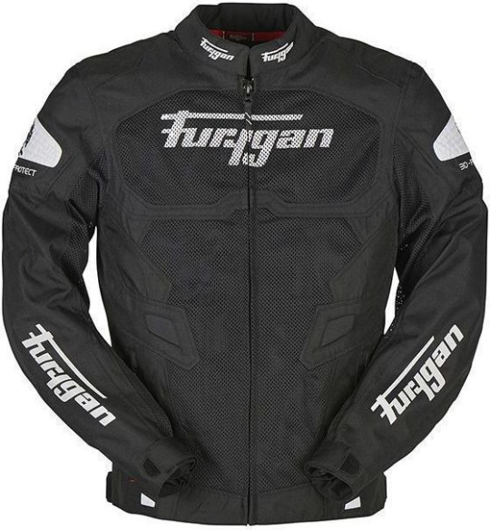 Geaca Moto Textila Atom Vented Black/White 2022