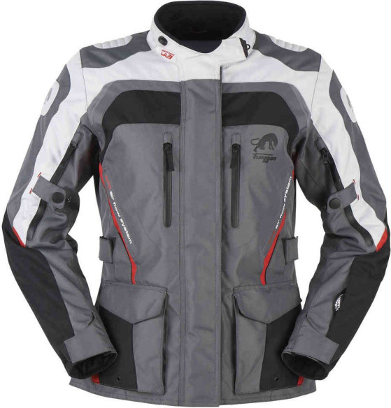 Geaca Moto Textila Dama Apalaches Black/Grey/Red