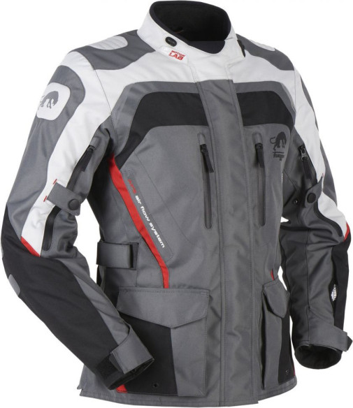 Geaca Moto Textila Dama Apalaches Black/Grey/Red
